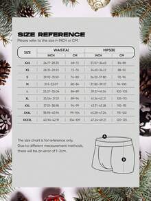 1pc Custom Christmas Face Boxers For Men, Personalized Photo Underwear, Custom Face Boxer Briefs Personalized Boxers For Husband Custom Face Underwear - Black - View 7