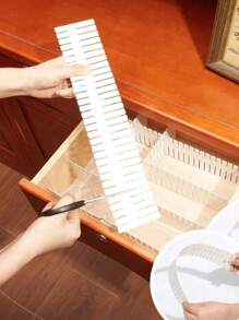 1/4 Piezas Divisor de cajón de plástico, organizador de almacenamiento ajustable para calcetines, ropa interior, accesorios, decoración, decoración de otoño, decoración de habitación, decoración del hogar, decoración de dormitorio (combinable libremente) regalos para mujeres, sol, viaje, frescos