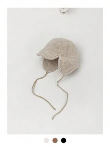 1 件装羊毛防寒护耳滑雪帽，防风保暖户外滑雪飞行员帽，时尚百搭，适合秋冬季