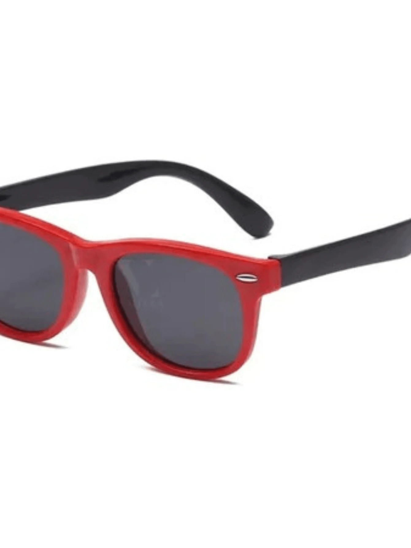 UV400 Polarized Flexible Silicone Kids Sunglasses For Children - 紅色 - 查看 1