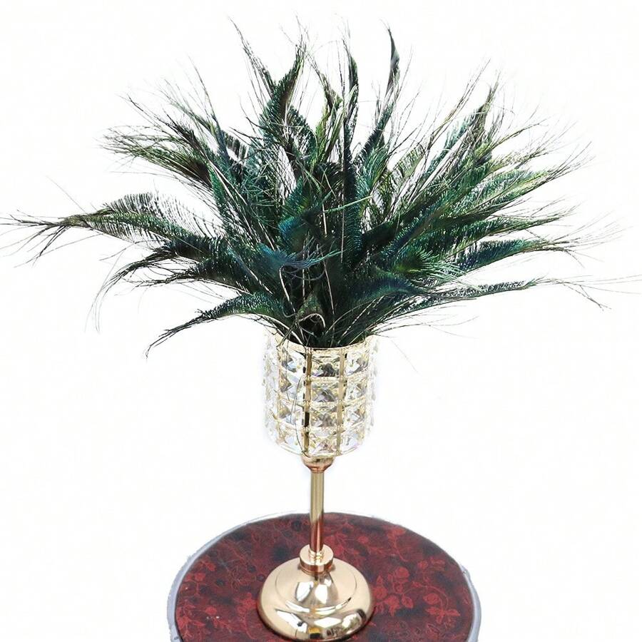 (10 cái/50 cái) Lông công mới 30-35cm, Trang trí hoa, Vật dụng thủ công DIY, Dùng cho tiệc/đám cưới/trang trí nhà cửa, Thích hợp cho tiệc ngày lễ