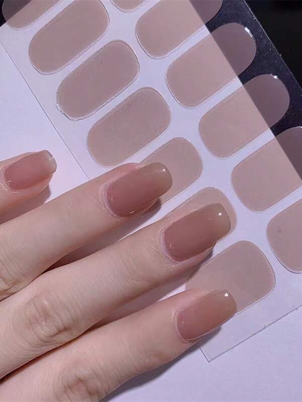 1pc Nail Polish Sticker Strips, Self-Adhesive Waterproof, Women Nail Art Decor, Suitable For Holidays, Parties, Birthday Gifts