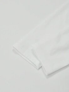 修身美式女式圆领 T 恤，独特设计，秋季