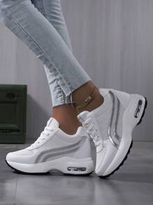 Sneakers für Damen, bequeme, atmungsaktive und vielseitige Sneaker für Damen - Weiss - Übersicht 3