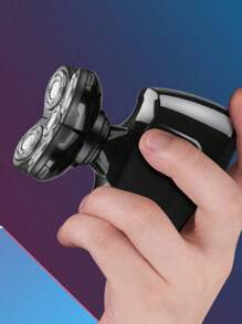 1pc 5D Rotary Electric Shaver For Men, Rechargeable USB Cordless Electric Razor, Portable Travel Shaving, Suitable For Daily Cleaning, Gift For Dad, Boyfriend Or Brother