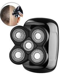 1pc 5D Rotary Electric Shaver For Men, Rechargeable USB Cordless Electric Razor, Portable Travel Shaving, Suitable For Daily Cleaning, Gift For Dad, Boyfriend Or Brother