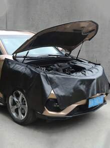 3pcs/Set Car Repair Cleaning Leather Pad, Magnetic Mudguard Protective Mat, Waterproof Scratch-Resistant Durable Engine Repair Mat, Car Body Protective Pad