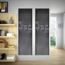 Chalkboard Wall Decal Set 0.6m X  2 Rolls With Chalk Included For Home And Office Use - Black - View 1