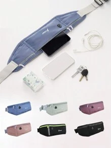 1 Pezzo Borsa a vita nascosta, Marsupio sportivo per telefono, Cintura da uomo ultra-sottile e impermeabile, Nuova borsa a vita leggera da donna per corsa, Perfetto per appassionati di attività all'aperto, sport, escursionismo, fitness e corsa notturna con cinghie regolabili e più scompartimenti