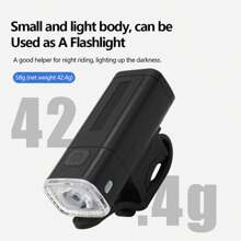 USB Rechargeable Front Light, Outdoor Cycling Lamp For Mountain Bike