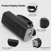 USB Rechargeable Front Light, Outdoor Cycling Lamp For Mountain Bike