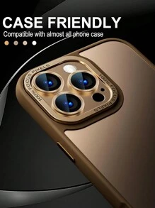 Compatibil cu Apple 16 Pro/Apple 16 Pro Max/15/14/13/12/11/Pro/Promax/Mini Series Folie de protecție pentru obiectivul camerei, capac mată pentru cameră cu folie de protecție pentru lentila spate din sticlă securizată HD Cadou pentru ziua de naștere, familie, prieteni Aliaj metalic cu capac complet din sticlă securizată, protector pentru obiectiv, accesorii pentru telefon Impermeabil Rezistent la șocuri Anti-cădere Anti-cădere Rezistent la zgârieturi Anti-amprentă - aur deșertului - Vizualizare 6