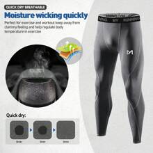 MEETHOO MEETHOO - Pack de 2 camisetas de compresión para hombre, camisetas de entrenamiento de manga larga, camisetas interiores deportivas de cuello redondo, camisetas deportivas para correr, fútbol, camisetas secas deportivas, camisetas interiores deportivas de alto rendimiento, regalo para hombres