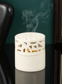 1pc Resin Incense Burner, Arabian Style Bakhoor Incense Holder, Rama Decorative Incense Burner, Home Decor, Room Decor, Party & Festival Decoration Gifts Birthday Graduation - Bronze - View 8