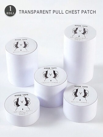 1 卷弹力布丰胸绷带，聚拢防下垂隐形可切割提胸卷胸贴，透气运动自粘绷带