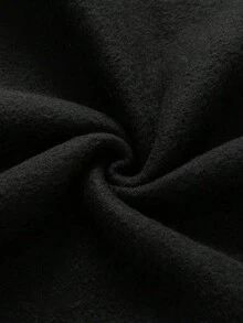 Christmas Tree & Gift Slogan Print Round Neck Women Sweatshirt - Black - View 4