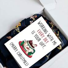 1 张俏皮圣诞贺卡，适合同事，幽默节日问候，适合工作伙伴，有趣的老板圣诞礼品卡（带信封），有趣的节日问候，节日纸卡（带信封），适合任何收件人 - 黃色 - 查看 6