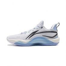 LI-NING SHINING 男籃球鞋專業運動 ABPU001 合法官方商城 - 標準白 - 查看 1