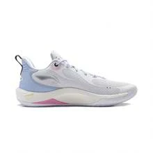 LI-NING SHINING 男籃球鞋專業運動 ABPU001 合法官方商城 - 標準白 - 查看 3