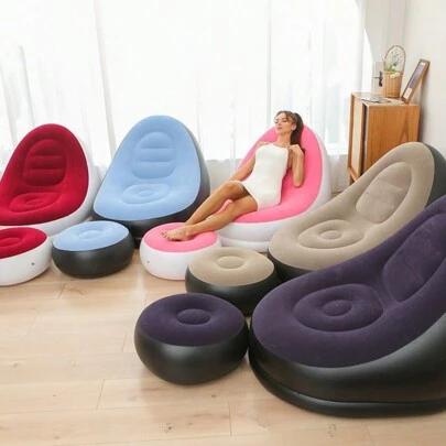 Slouchy Beanbag Sofa Cover, Without Filler, Lounger, Beanbag Cushion, Tatami Sofa, High-Quality Inflatable Bed For Living Room