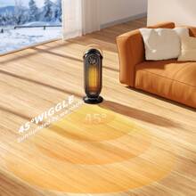 coldSky Electric Space Heater With Overheat Protection & 3S PTC Fast Heating,Electric Heater, 2 In 1 Heater Fan Combo, Portable Quiet Fan Heater,  Suitable For Bedroom Home Office Desk Indoor Use - 查看 6