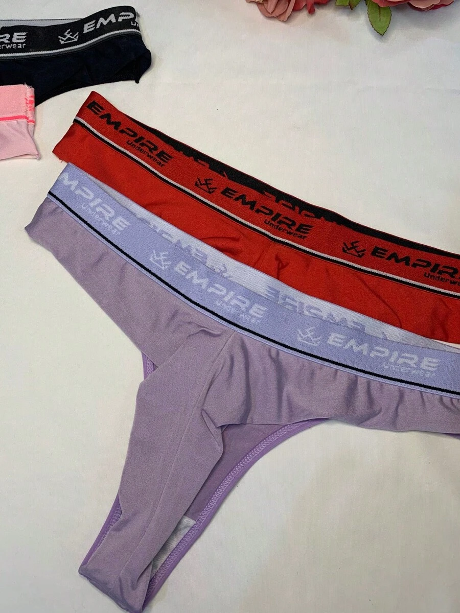 Kit Of 4 Microfiber Double Thong Panties For Adults - 彩色 - 查看 1