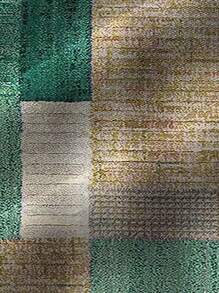 Vintage Geometric Pattern Button-Up Short Sleeve Shirt With Pockets, For Plus Size Men - Multicolor - View 6