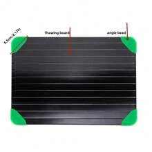 Frozen Food Meat Thawing Tray, Fast Defrosting Aluminum Board, Creative Kitchen Utensils - Green - View 2