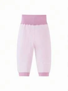 mini bala Children's High-Waisted Stomach-Protecting Thermal Underwear Pants Winter New Collection