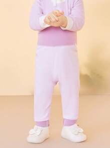 mini bala Children's High-Waisted Stomach-Protecting Thermal Underwear Pants Winter New Collection