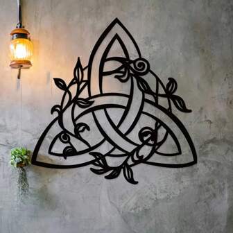 1 pieza Arte de pared de metal, nudo celta, billetera de metal, señal de metal, producto de metal, Full Metal Alchemist, anudado, señal navideña de metal, floral celta, decoración de pared, decoración para el hogar