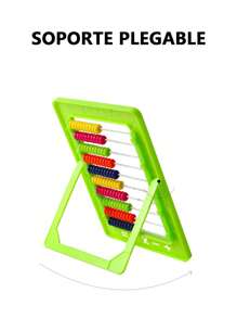 Desarrollo intelectual 1/PC Herramienta educativa inicial de juguetes para niños, útiles educativos para niños pequeños, marcos de abacus de hierro para niños en preescolar y primaria, 22x15.5cm, marco de abacus numérico para aprendizaje matemático temprano de bebés - Rosa Fucsia - Ver 7