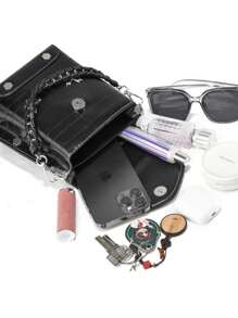 Women's Crossbody Cell Phone Holder Bag With Butterfly Detail [Dx20206] - trắng - Xem 3