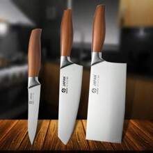 Professional Japanese Kitchen Knives Santoku Knife Stainless Steel Fish Fillet Slicing Meat Cleaver Chef Knife Cooking Tools - Brown - View 11