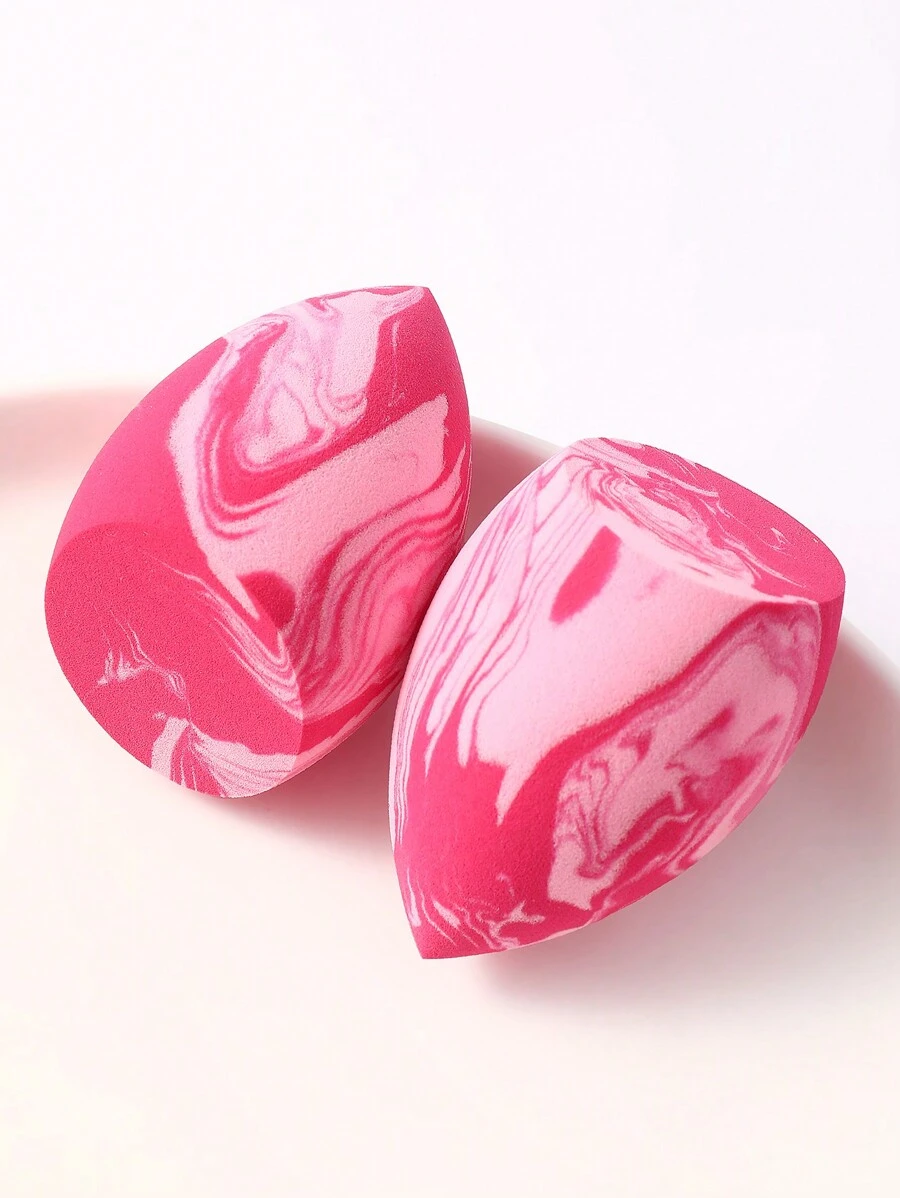 2pcs Makeup Sponges, Suitable For Cream And Powder Concealers, Loose Powder And Other Cosmetics Application - Multicolor - View 1