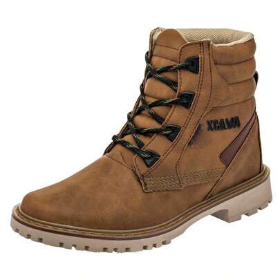 bota color cafe para hombre de exterior