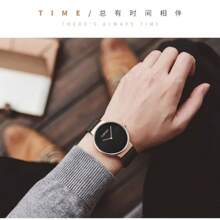 欧宝尔中性奢华小品牌简约风格钢网带薄女士手表，合金防水石英腕表，圣诞节、新年、情人节的节日礼物 - 多色 - 查看 4