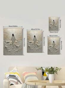 1PC Jesus Walking On Water Canvas Poster, Spiritual Wall Decor, Christian Divine Light, Modern Canvas Art, Christian Gift, No Frame - White - View 7