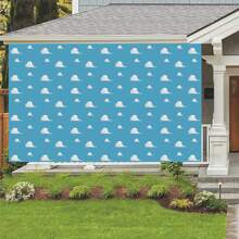 1 Stück Cartoon Blauer Himmel Weiße Wolken Fotografie Hintergrund Heldengeschichte Thema Foto Hintergrund 150 x 100 cm / 210 x 150 cm / 240 x 180 cm / 270 x 180 cm Neugeborenen Babyparty Geburtstag Banner Innen Außen Muttertag Dekoration Zubehör