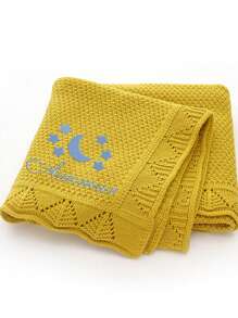 Personalized Embroidery Blanket, Custom Knit Blanket, Blanket With Name,Custom Gifts,Embroidery Gift - Multicolor - View 17