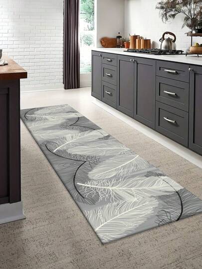 1st grå matta, modern minimalistisk stil, löparmatta, plysch sammet, 850 g/m² 0,8 cm tjock, rektangel, halkfri, tvättbar, heminredning, vardagsrum, kök, matsal, kontor, hela säsongen