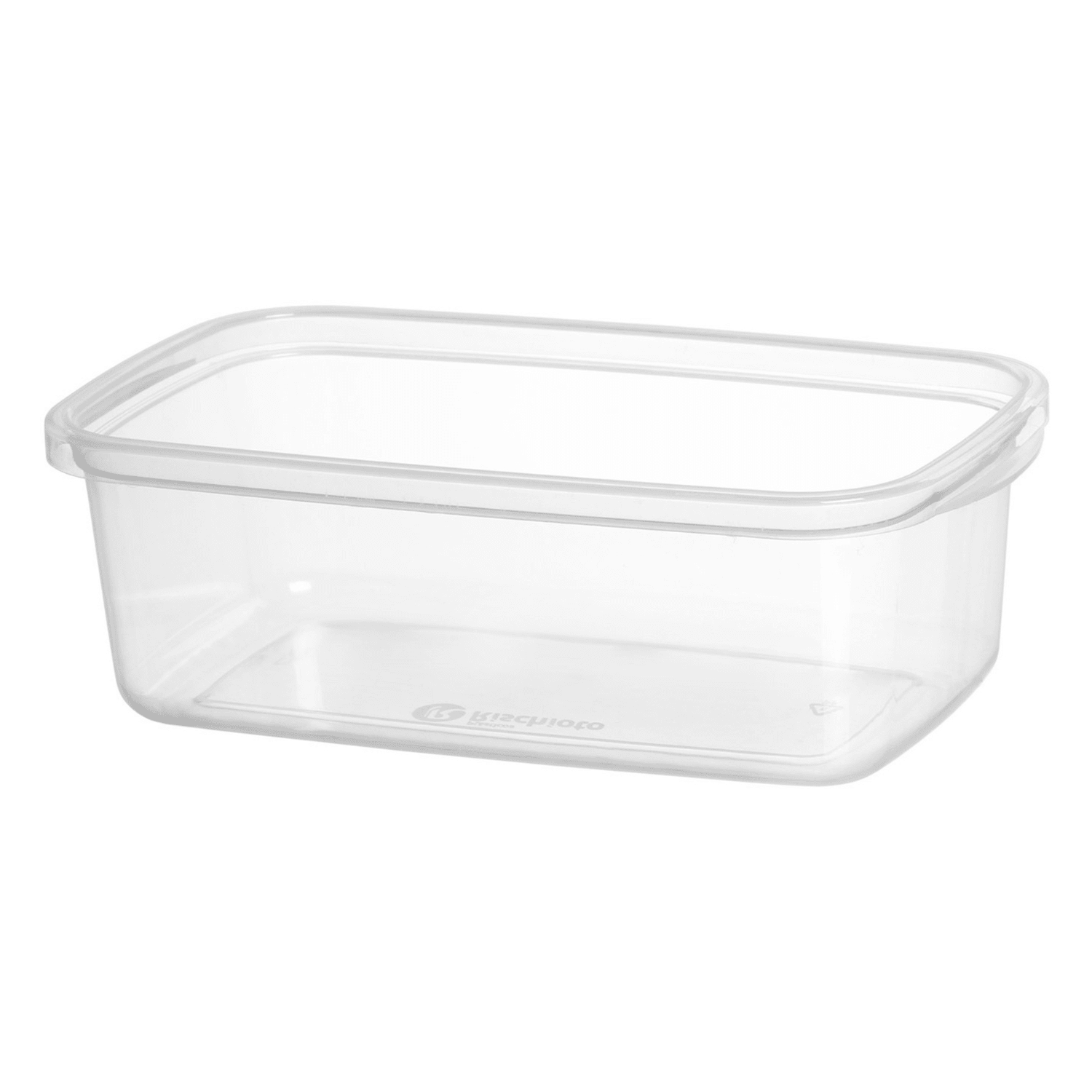 Freezer Transparente Rischioto Kit 6 Potes Vasilha Plástica Retangular Transparente ...