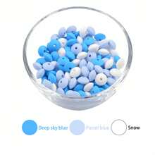 40/80/200/300 件硅胶算盘珠 - 鲜艳的混合颜色，散装隔珠，适合珠宝制作、DIY、手工配件 - 彩色 - 查看 14