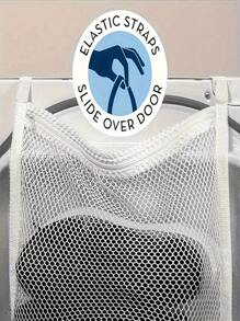 1 pièce de sac de lavage en maille réutilisable pour le séchage des chaussures, sac de laveuse et sécheuse zippé rectangulaire avec sangles ajustables, filet à mailles alvéolées pour sécher les chaussures de sport, pour les vêtements et la buanderie, sacs de lavage