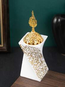 1 件装阿拉伯祝福黑色带金属盖卧室香薰摆件客厅家具摆件 - 黑色 - 查看 4