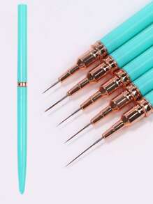 5 Pieces Nail Brush Set Clay Painting Tools Slim Line Stripe Painting UV Gel Painting Nail Design Pen Professional Nail Tools For Home Diy