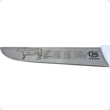 Dao thái thịt đầu bếp có cán màu trắng 8'' chuyên nghiệp dùng để nướng trong số những loại dao nhà bếp tốt nhất - màu xám và trắng - Xem 3