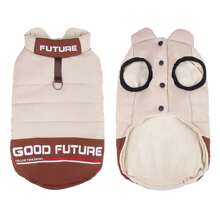 适合小型犬男孩女孩的狗背心冬季外套，可调节保暖狗夹克，内置安全带的小狗外套，适合狗狗的羊毛冬季背心，适合小型犬的寒冷天气狗外套 - 彩色 - 查看 30