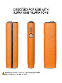 1 Pc For IQO ILUMA/ILUMA I ONE PRIME Decorative Anti Fall Protective Case 20 HeatSticks Box Fashion Accessory Surface Leopard Print Patterned Multi-Color PU Leather Gift, 360 Degree Full Protection, Shock Absorption, Anti Slip Suitable For Men And Women