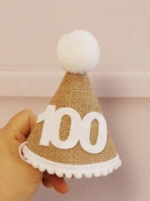 1 Stück, Boho 1., 2., 3., 100-Tage-Geburtstagsmütze, Geburtstagsparty-Feiermütze, Stimmungsvolle Ankleide-Kopfbedeckung, Fotoautomaten-Requisiten, Geburtstagsgeschenk für Jungen und Mädchen